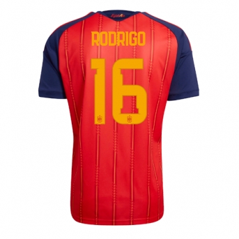 Billige Fotballdrakt Spania Rodri Hernandez #16 Replika Hjemmedrakt VM 2026 Kortermet